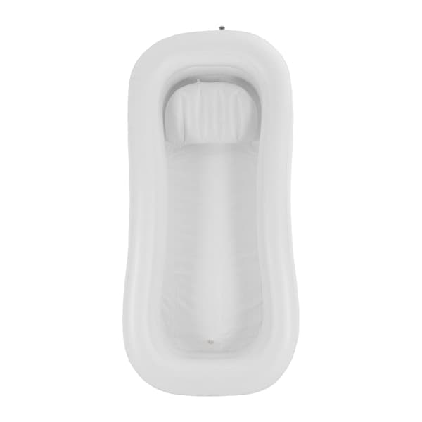 Oppustelig Badekar, Komfortable Puder, Bærbart Design,HVID