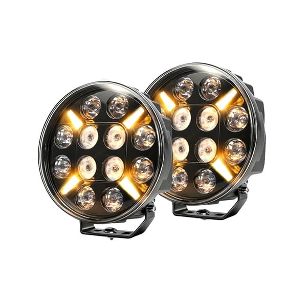 Arbejdslampe, Spot- og Positionsbelysning, Vandtæt Design,2PC 9tommer Strobe