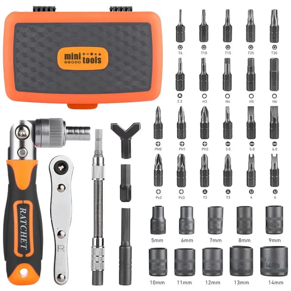 Ratskruvmejsel, Magnetiska Bitar, Ergonomisk Design,1 set