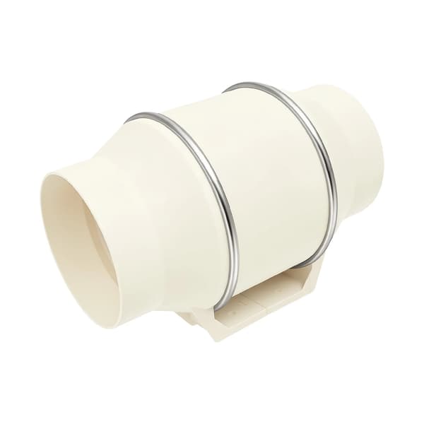 Inline ventilator, høj luftstrømskapacitet, lav støjdrift,EU, 220 V, HVID