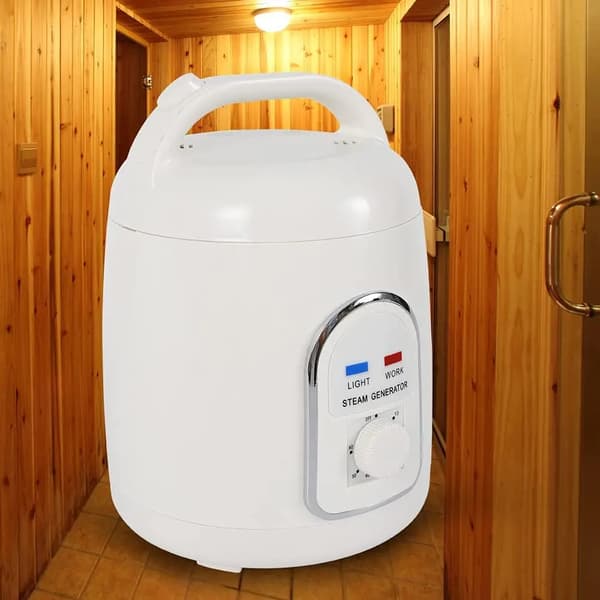 Ånggenerator, 1,5 L kapacitet, bärbar design,VIT