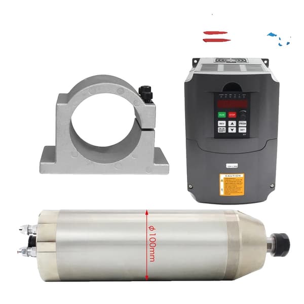 CNC Spindelmotor, Hög hastighet, Vattenkylt system,220V, Kit 2-a