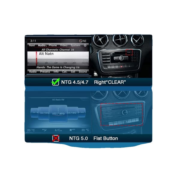 Trådløs CarPlay Android Auto, Problemfri Forbindelse, Forbedret Lydoplevelse,FOR NTG 4.5/4.7 Benz