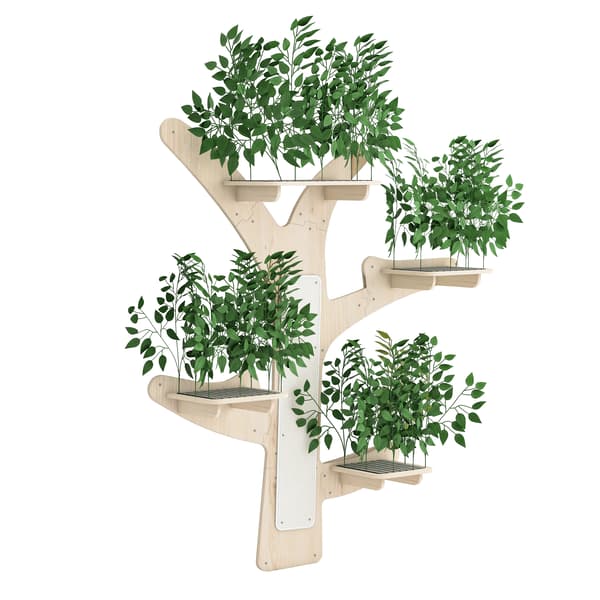 Kat Klatrevæg, Solid Fyrretræ, Pladsbesparende Design,Grøn