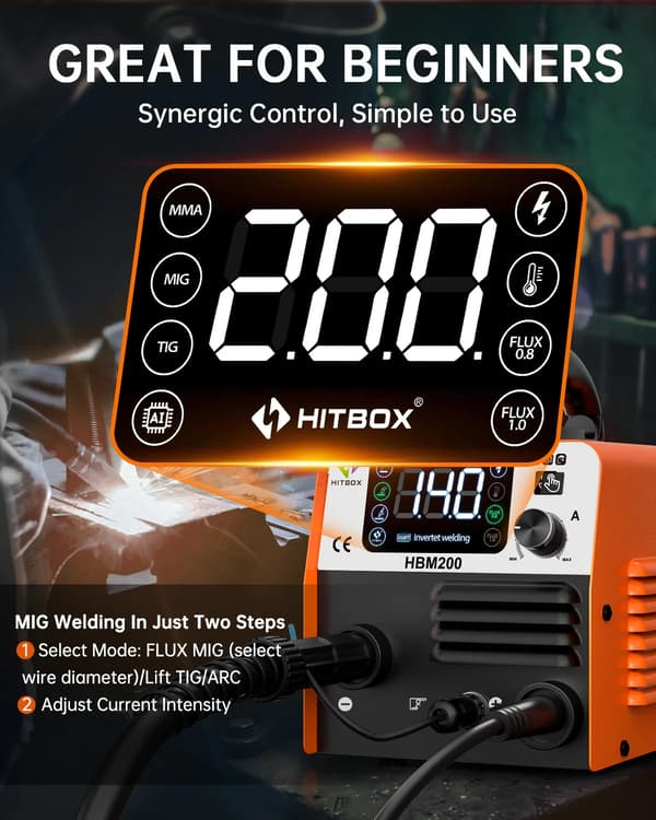 Svetsmaskin, Mångprocesskapacitet, Intelligent Drift,220V EU