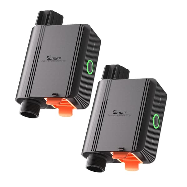 Smart Vattenventil, Zigbee 3.0 Anslutning, Automatiserad Bevattningskontroll,SWV-BSP 2 Pack