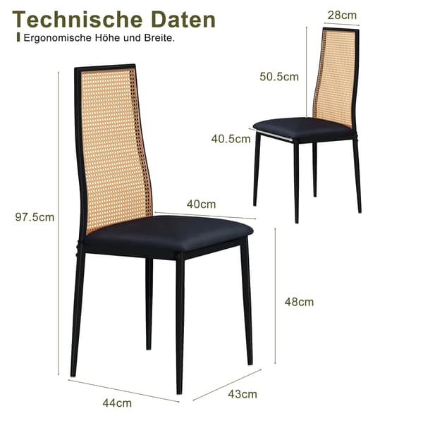 Spisestol, Moderne Rustik Design, Behagelig Velourpude,Sort-29