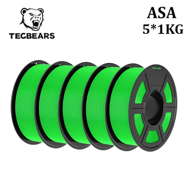 3D-printer filament, robust ASA-materiale, multicolor sæt,ASA 5GN