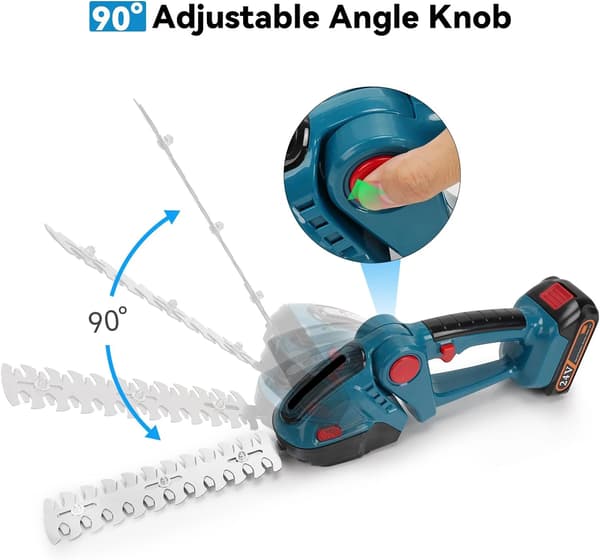 Sladdlös Häcksax, Lättviktsdesign, Ergonomisk Hantering,Med 1 Batteri