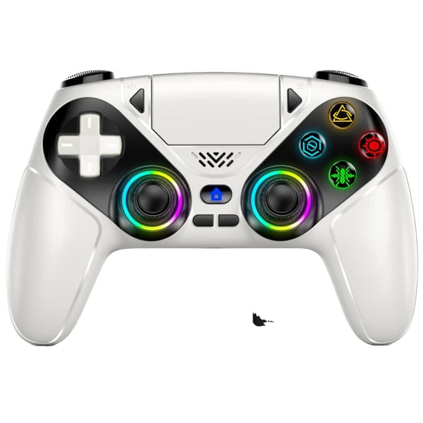 Spelkontroll, RGB-belysning, Programmerbara knappar, RGB Vit