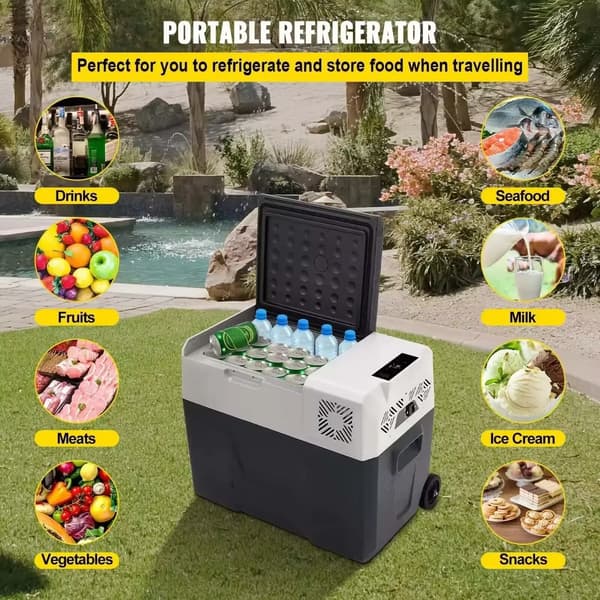 Kompressor Køler, 55L Kapacitet, Dobbelt-Zone Design,55L