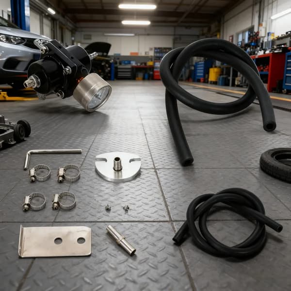 Bränsletrycksregulator Kit, Justerbart Tryckområde, Högprecisionsmätare,svart