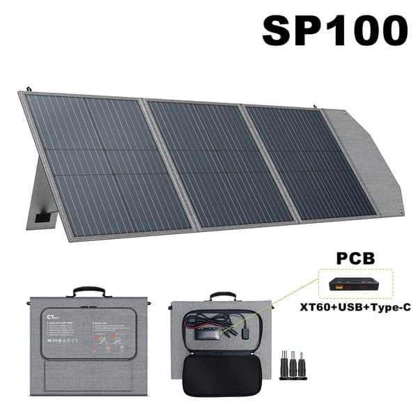 Solpanel, Bærbart Design, Høj Effektivitet,EVA SP100 100W