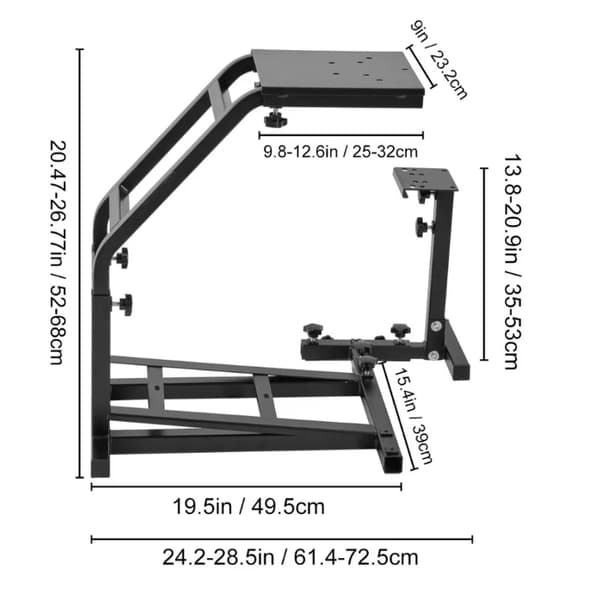 Sim Racing Rig, Justerbar Höjd, Fällbar Design,G29G27G25ZLJ