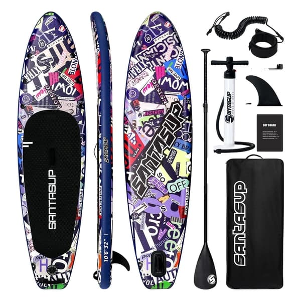 Stand Up Paddle Board, Halkfri Yta, Uppblåsbart Design,320x81x15cm