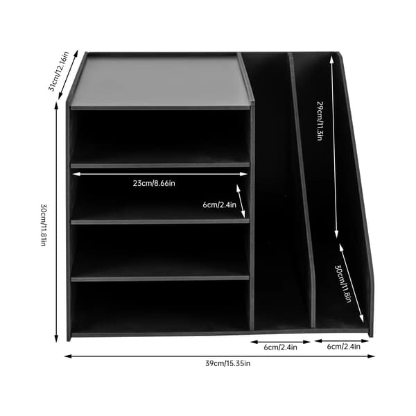 Filorganisator, 4 Rum, Stabil Konstruktion,sort