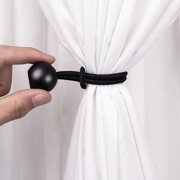 Gummibungee-strenge, holdbare og fleksible, nem installation,sort