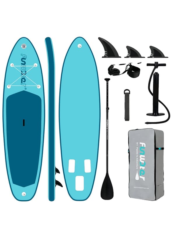 Oppustelig Paddle Board, Skridsikker Overflade, Letvægtsdesign,Blå