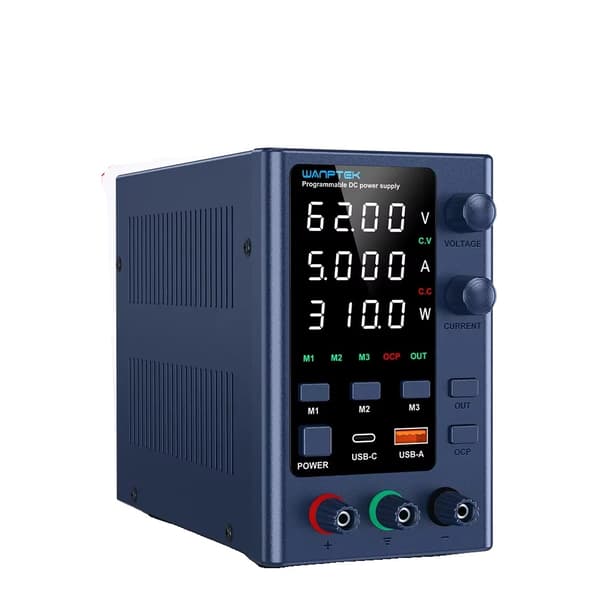 DC Strømforsyning, Programmerbar Kontrol, Præcisionsdisplay,220V EU Stik-a, EPS 62V 5A 310W