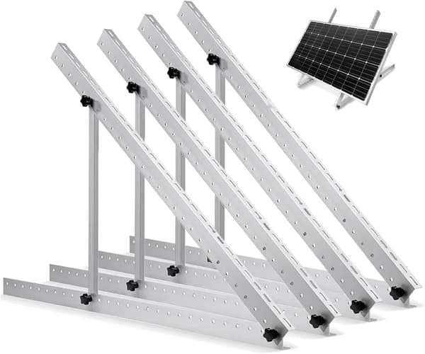 Solpanelfäste, Justerbar Vinkel, Hög Lastkapacitet,47 IN 2 Set