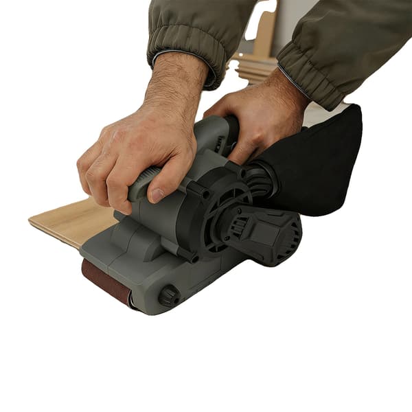 Bältslip, 20V Spänning, 1200W Effekt, 6 Hastighetsinställningar, 76*533mm Slipstorlek, ABS Material
