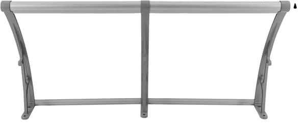 Dørmarkise, Aluminiumlegering, Vejrbestandig,GRÅ