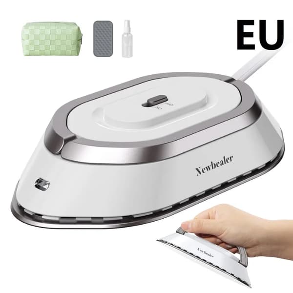 Resejärn, Lättvikt, Non-Stick Sula,Ljusgrå