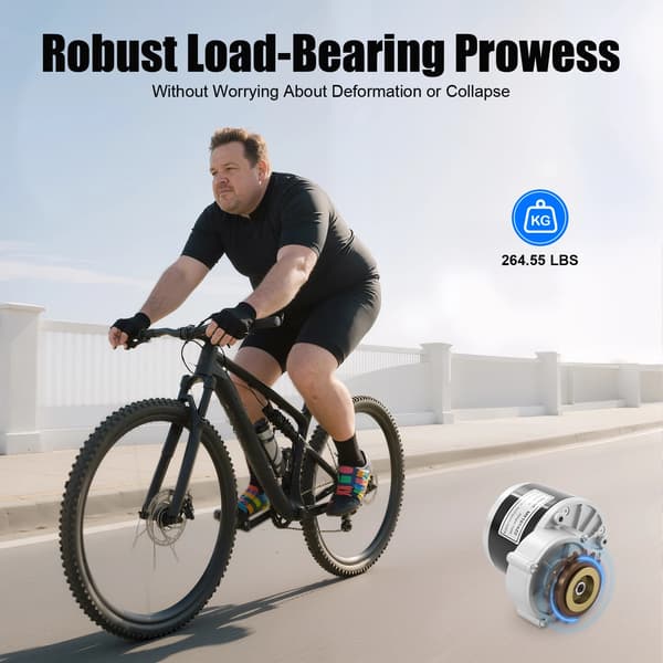 Elcykelkonverteringskit, 250W Borstad Motor, LED-display,vit