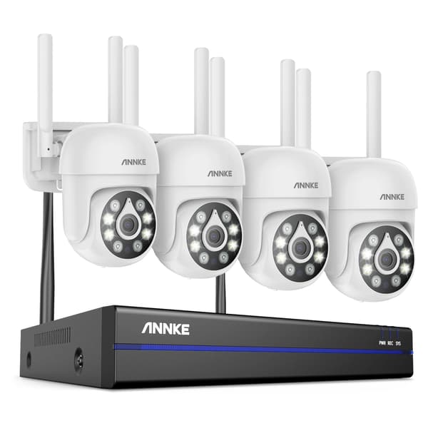 CCTV-system, 5MP opløsning, 16-kanals forbindelse,16CH NVR 4Pcs Kamera, 4T
