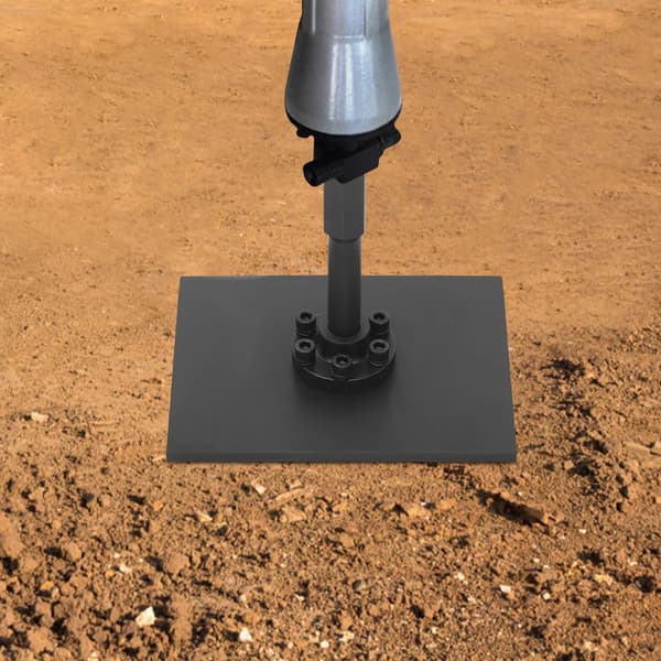 Vibrationspladekomprimer, Tungt byggeri, Alsidig anvendelse,sort