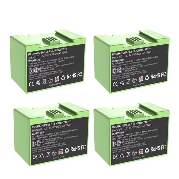 Batteribyte, 5000mAh kapacitet, uppladdningsbart, 4BAT