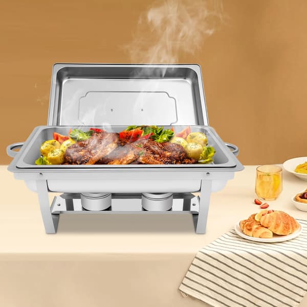 Chafing Dish Buffet Sæt, 316L Rustfrit Stål, Stor Kapacitet,9L