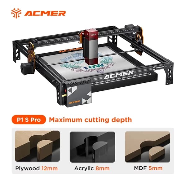 Lasergravyr, Hög Precision, Mångsidig Materialkompatibilitet,10W