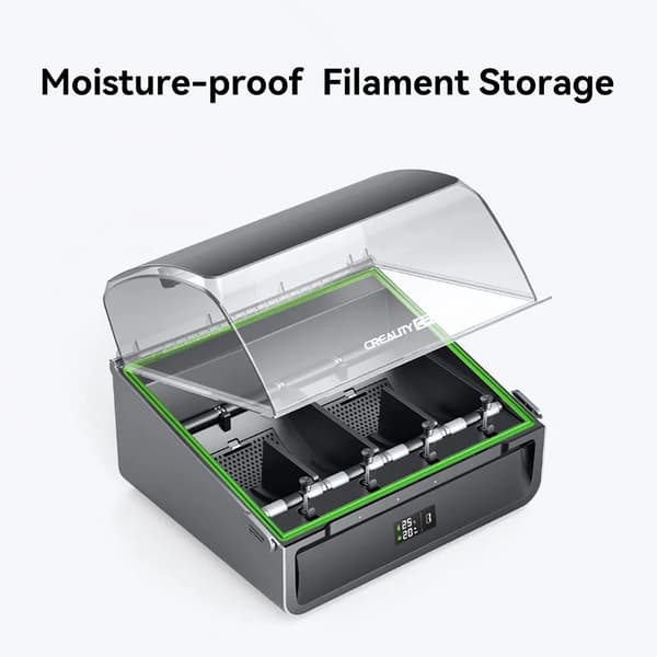 Filamentlagringssystem, Stöder 4 filamentfack, Fuktsskydd,Filament System