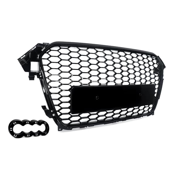 Frontbumper Radiatorgrill, Honningkage Design, Direkte Erstatning,Glans Sort