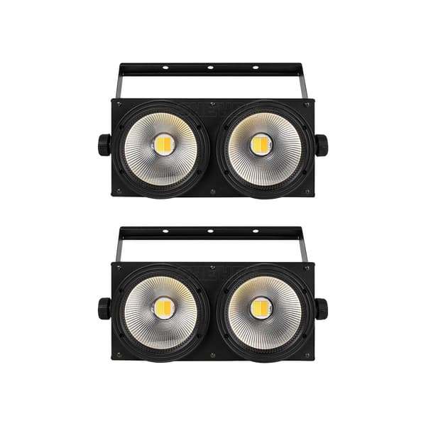Scenbelysning, DMX-kontroll, Dubbel temperaturalternativ,2st 2x100w