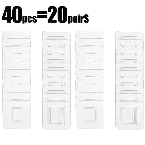 Klejende Krog, Ingen Boring, Pladsbesparende Design,40pcs