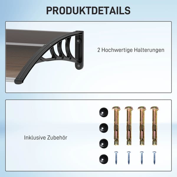 Tak, polykarbonatmaterial, väderskydd, svart