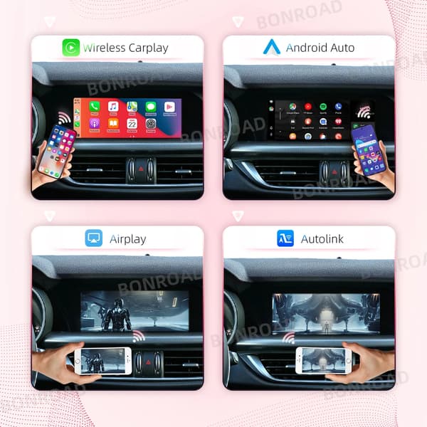 Dekooderi, Android Auto -tuki, Bluetooth-yhteys,Alfa Romeolle
