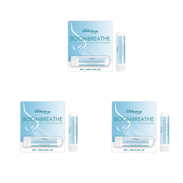 Beroligende Næseinhalator, Urteingredienser, Bærbart Design,3pcs