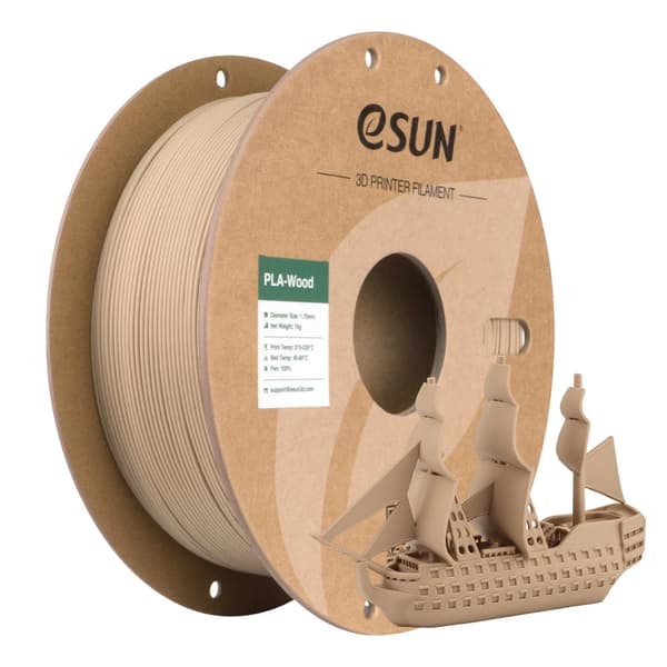 3D-printer filament, Wood PLA, 1,75 mm diameter,ASPEN