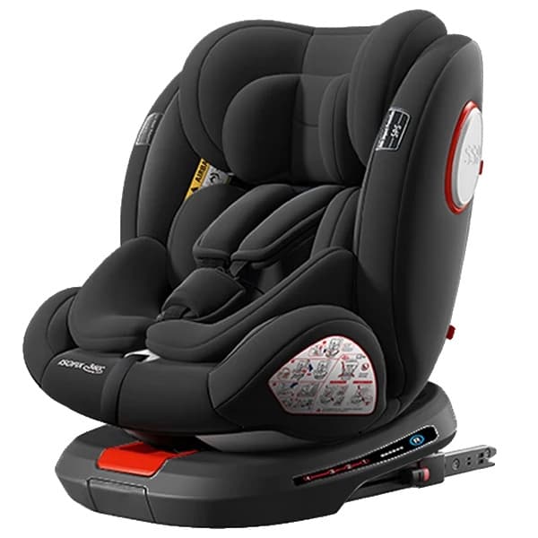 Barnstol, 360° rotation, ISOFIX säkerhetssystem,SVART