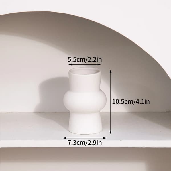Keramisk Vas, Elegant Design, Hållbar Porslin,B4