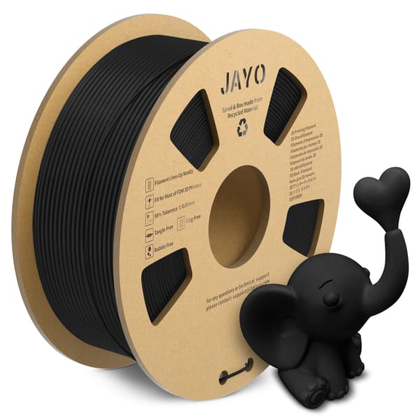 3D-printfilament, PLA-materiale, glat mat finish,PLA MATTE Sort