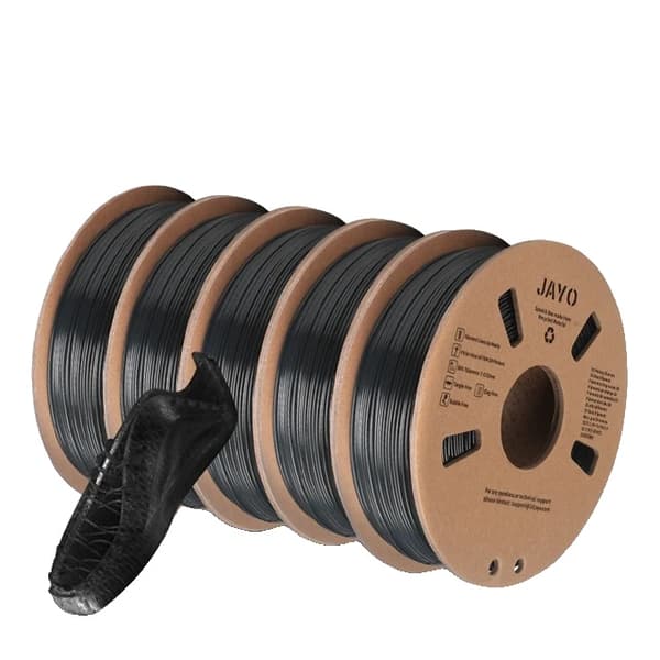 Filament, PLA PLA PLUS, Ikke-giftig, TPU Sort 2,5KG