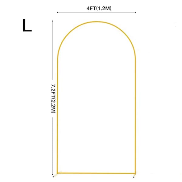 Bröllopsbåge, Elegant Metalldesign, Lätt Montering,L  1.2bredd 2.2höjd, Guld-a