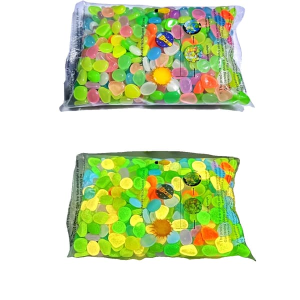 Glødende Sten, Dekorative Sten til Haven, Akvarier,Blandet Farve, 500pcs