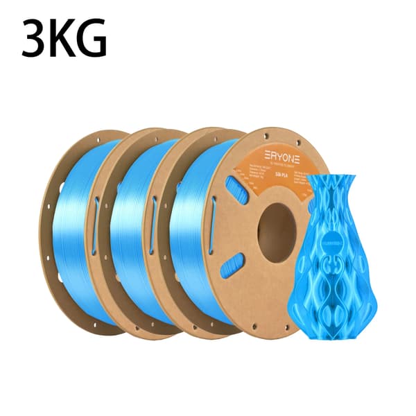 3D Print Filament, Miljøvenlig PLA, Egnet til 3D-printere,Silke Blå-3kg