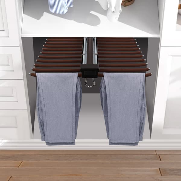 Byxställ, utdragbar design, hög viktkapacitet,Kaffefärg