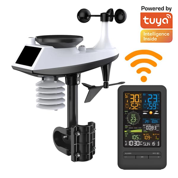 Vejrstation, Smart Home Integration, Omfattende Datamonitorering,tuya